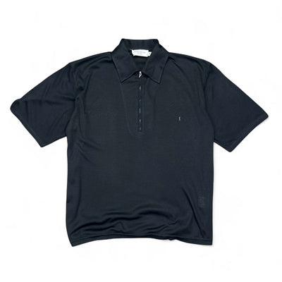 Yves Saint Laurent YSL Y2K Polo Shirt Schwarz - vintageconcierge