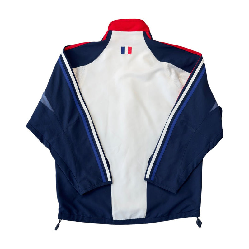 Adidas Vintage F.F.F Fédération Française de Football Trackjacke Navy Weiß - vintageconcierge