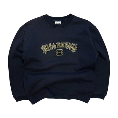 Billabong Vintage Y2K Spellout Sweater Navy - vintageconcierge