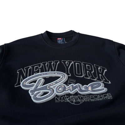 Bone NYC Vintage Hip-Hop Skate Sweater Schwarz - vintageconcierge