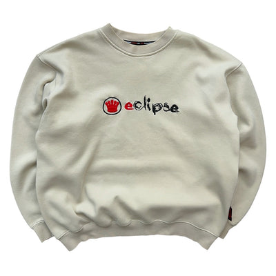 Eclipse Vintage Hip-Hop Sweater Beige - vintageconcierge