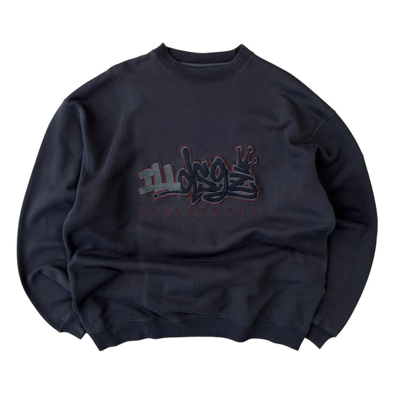 ILLMATIC Vintage Hip-Hop Sweater Schwarz - vintageconcierge