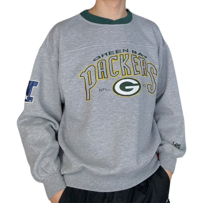 Lee NFL Green Bay Packers Vintage Sweater Grau - vintageconcierge