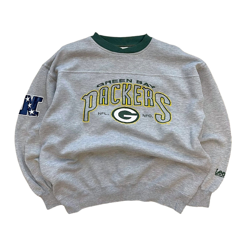 Lee NFL Green Bay Packers Vintage Sweater Grau - vintageconcierge