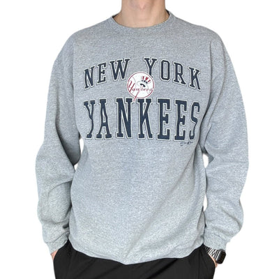 New York Yankees MLB Vintage Sweater Grau - vintageconcierge