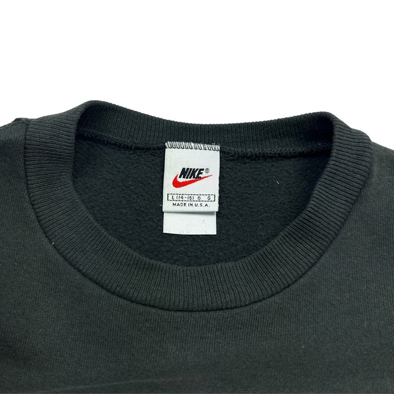 Nike Vintage 90s Rare Sweater Grün Grau - vintageconcierge