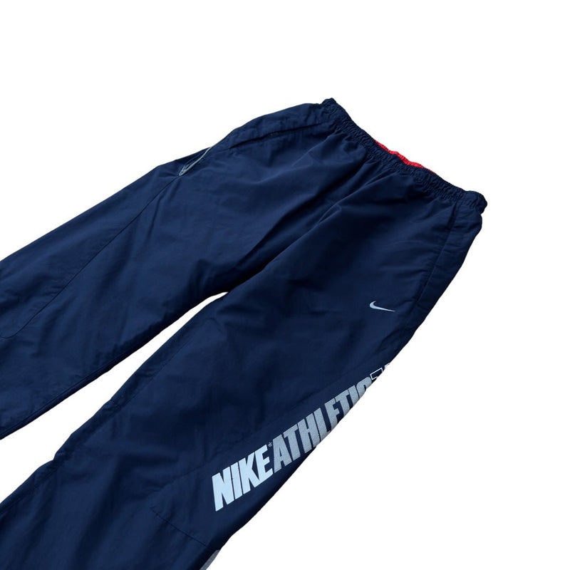 Nike Vintage Athletic72 Spellout Trackpants Navy - vintageconcierge