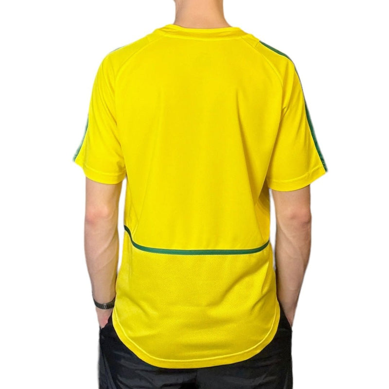 Nike Vintage Brasil 2002 World Cup Football Trikot Gelb - vintageconcierge