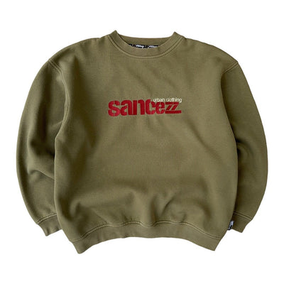 Sancezz Vintage Hip-Hop Sweater Khaki Grün - vintageconcierge