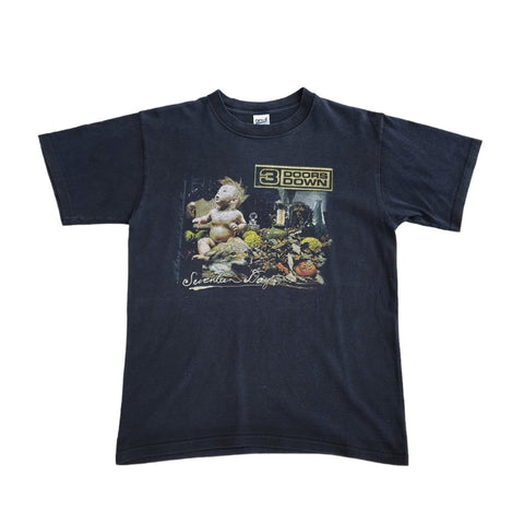 Vintage 3 Doors Down Tour T-Shirt Schwarz - vintageconcierge