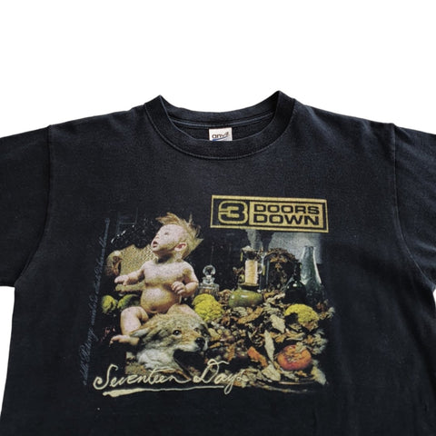 Vintage 3 Doors Down Tour T-Shirt Schwarz - vintageconcierge
